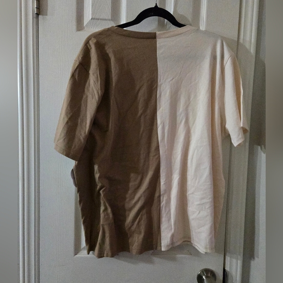 nwt 3x two tone knit top - Picture 4 of 4